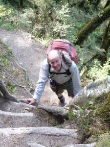 Ascending the Panekire Bluff