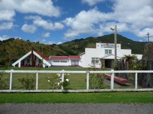Ranana hall, marae and cairn commemorating the Battle of Moutoa