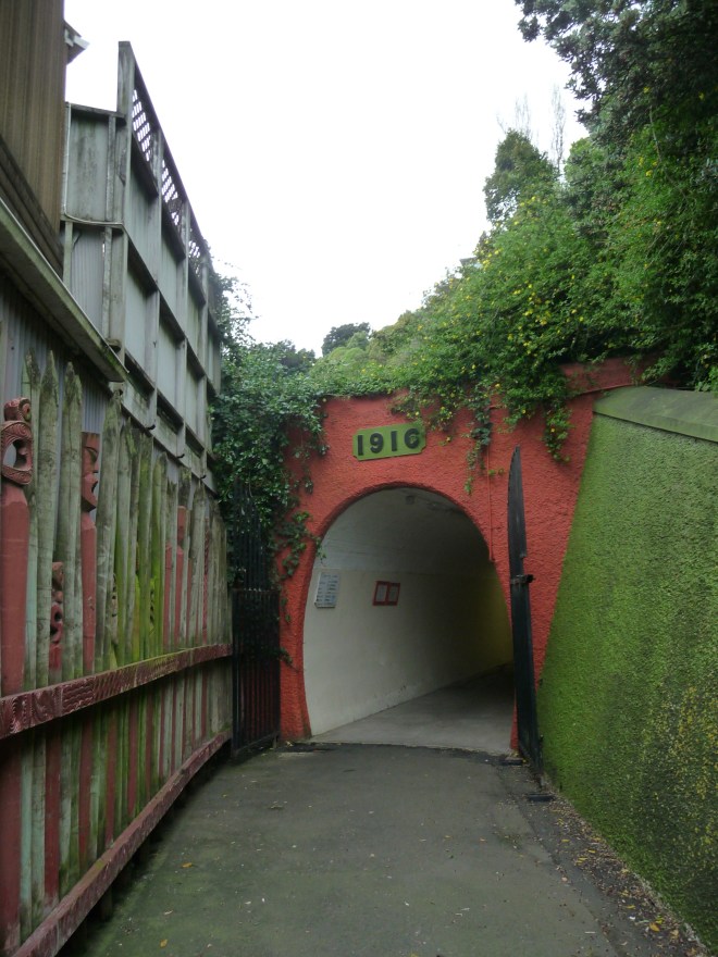 Entrance to the tunnel leading to the Durie Hill elevator