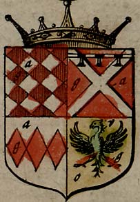 Coat of arms of William Fitzwilliam, 1st Earl of Southampton (from http://www.geog.port.ac.uk/webmap/hantsmap/hantsmap/topics/blazon04.htm)